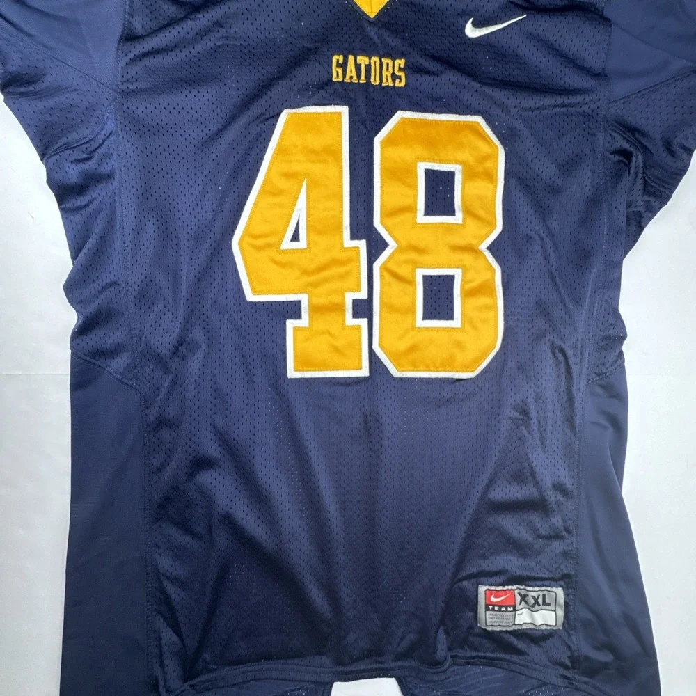 Nike Mens Football Jersey XXL Navy Blue Gators 48 Mesh Athletic Team Training